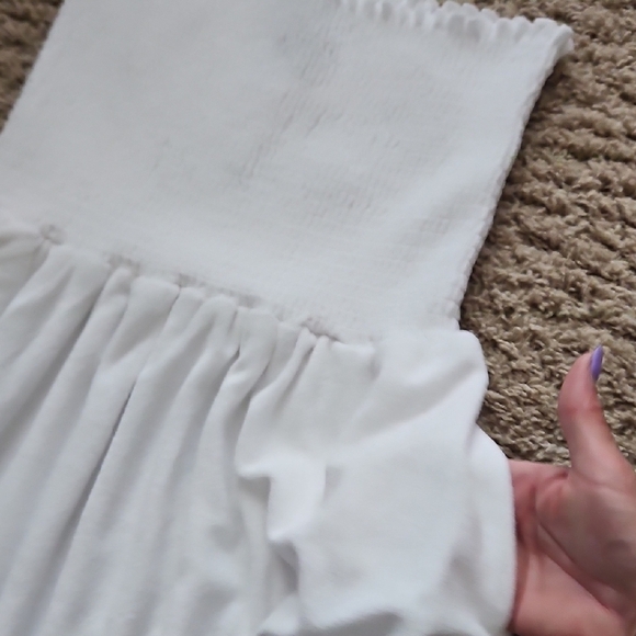 Beach Riot Lilee Strapless Smocked Cover-Up Dress - Picture 7 of 10